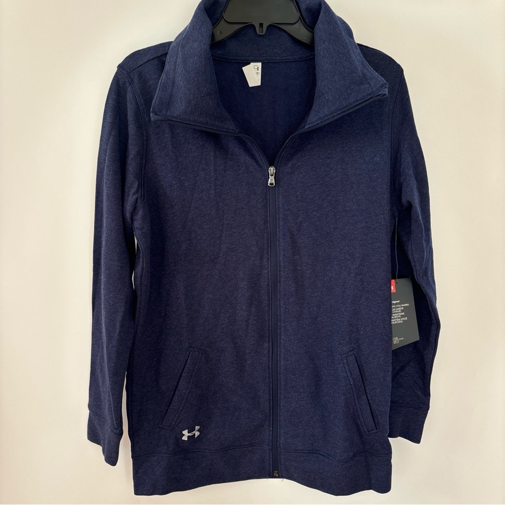 Under Armour UA Women’s Traveler Full Zip Jacket, Navy, Small